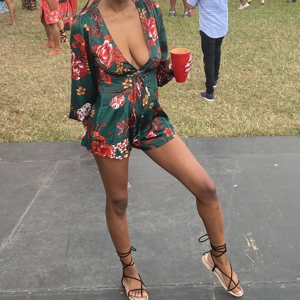 FLORAL ROMPER